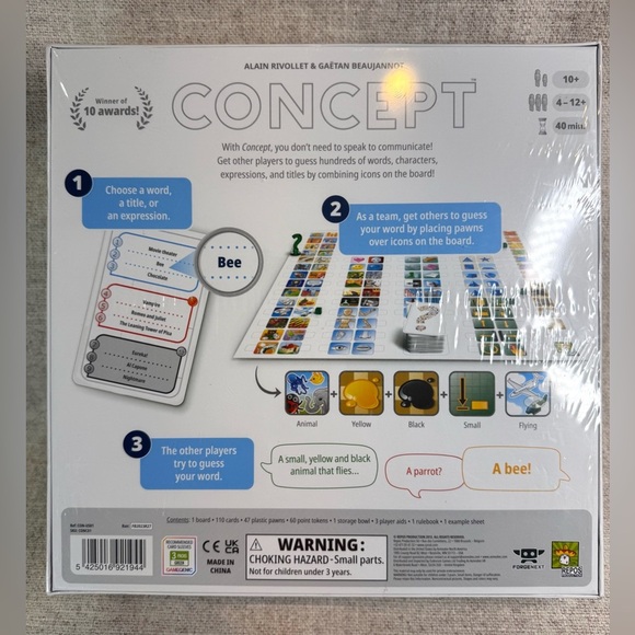 CONCEPT party board game Award Winning Team-Based Guessing New Sealed - Picture 3 of 6